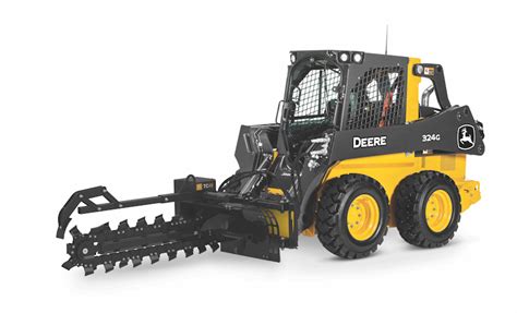 john deere skid steer trencher|best skid steer trencher.